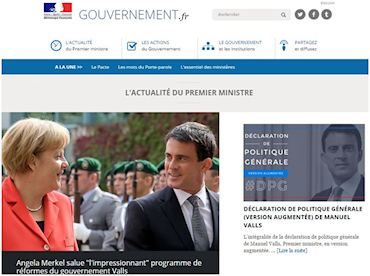 Site Web du gourvernement