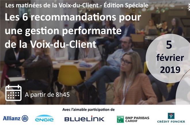 5 février 2019 : matinée exceptionnelle de la Voix-du-Client