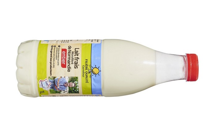 Carrefour étend la blockchain au lait frais entier microfiltré