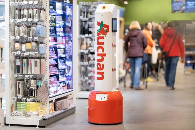 Auchan déploie des robots de surveillance du remplissage des rayons