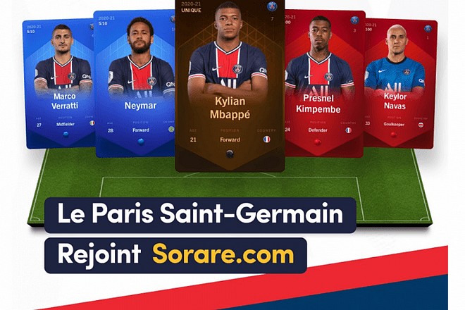 Le PSG rejoint une blockchain de collection de cartes de footballeurs