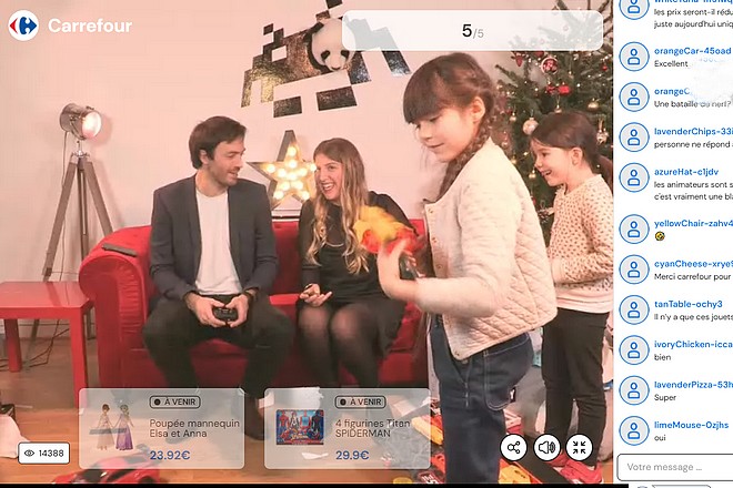 Carrefour livre un premier « live shopping » difficile à suivre