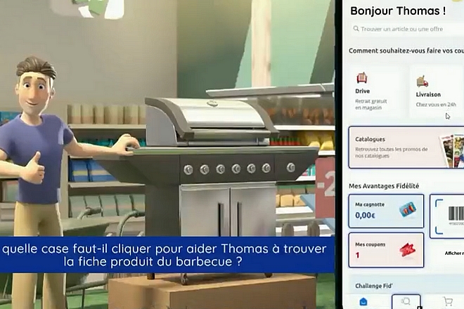 Un Serious Game de Carrefour sur la vente en digital pour ses employés