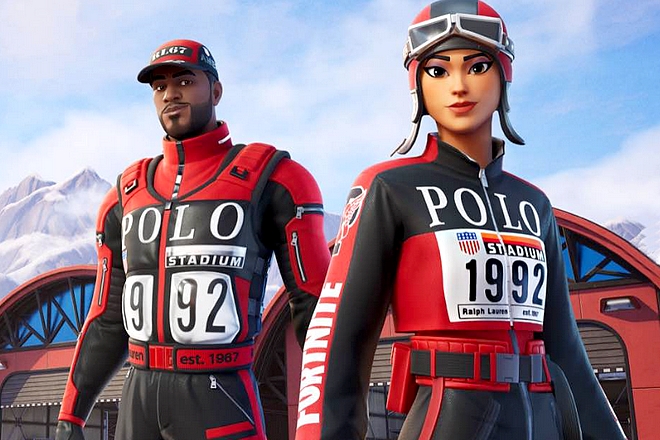 Une collection de mode digitale dans le jeu vidéo Fortnite pour Ralph Lauren