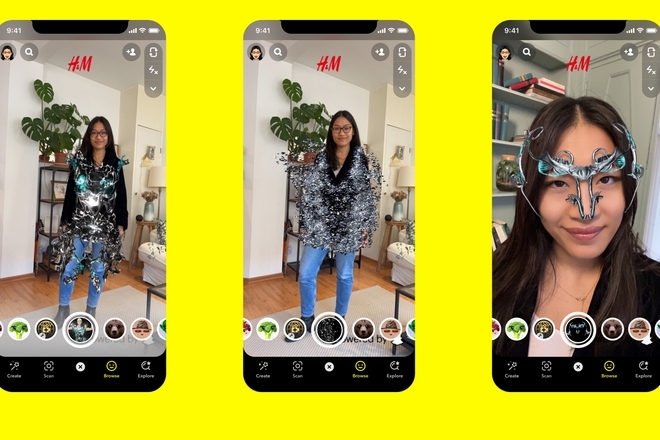 L’enseigne de mode H&M mise sur l’essayage virtuel avec Snap